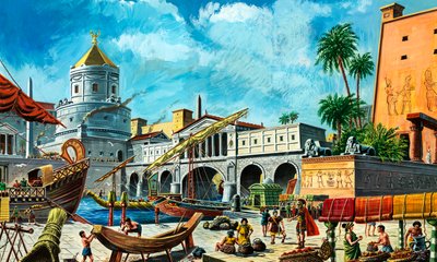 Alexandria (gouache, papír) alkotó: Ruggero Giovannini