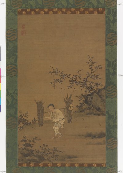 Zhu Maichen, 1450 körül (tinta és szín selyemen) alkotó: Rui Shi