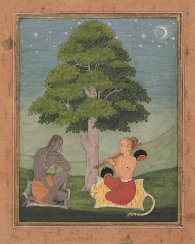 Kedar Ragini: Folio egy ragamala sorozatból Garland of Musical Modes, kb. 1690-95. alkotó: Ruknuddin
