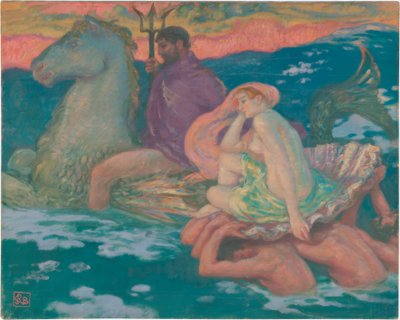 Poszeidón és Amphitrite alkotó: Rupert Bunny
