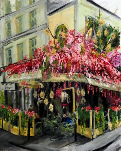 Paris Cafe - Maison Sauvage, 2021 (olaj, vászon) alkotó: Ruslana Levandovska