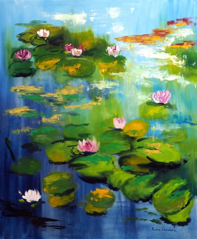 Monet kertjének tavirózsái, 2021 (olaj, vászon) alkotó: Ruslana Levandovska