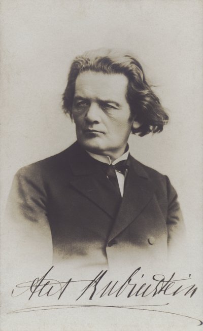 Anton Rubinstein orosz zeneszerző, karmester és zongoraművész (f/w fotó) alkotó: Russian Photographer (after)