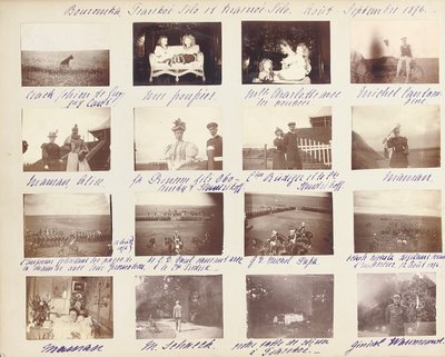 Az orosz császári család, oldal egy fényképalbumból, 1897-99 körül (f/w fotó) (lásd még: 487673-80) alkotó: Russian Photographer
