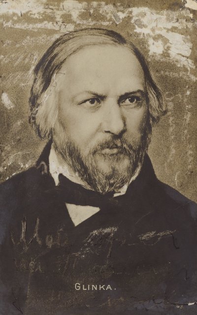 Mihail Ivanovics Glinka orosz zeneszerző (1804-1857) alkotó: Russian School