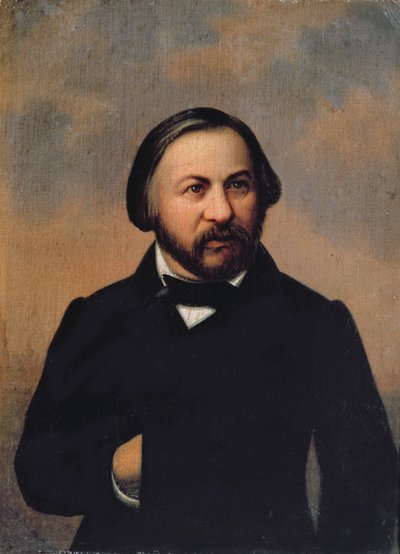 Mihail Ivanovics Glinka (1804-57) portréja, 1850 alkotó: Russian School