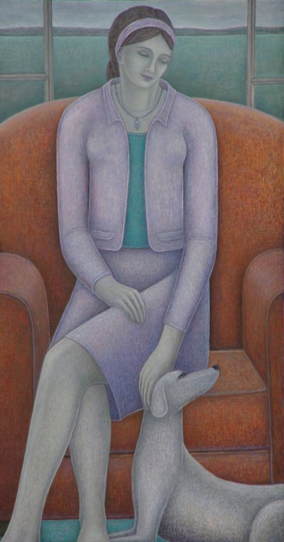 Kényeztető úrnő (nő és kutya) alkotó: Ruth Addinall