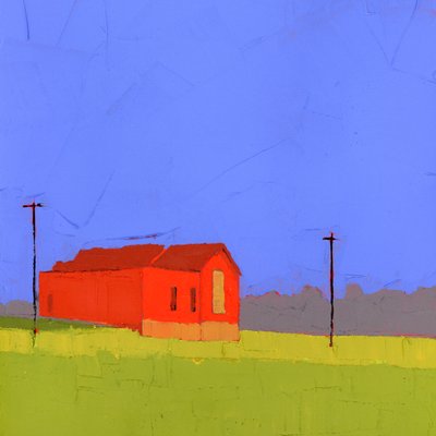 Blue Hour, 2025 (akril, fapanel) alkotó: Ruth Lague