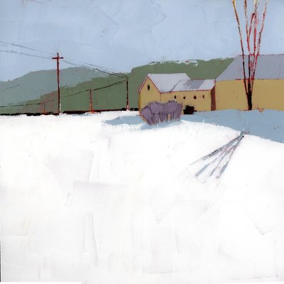 Green Mountain, 2025 (akril, fapanel) alkotó: Ruth Lague