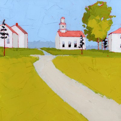 Meeting Placee, 2025 (akril, fapanel) alkotó: Ruth Lague