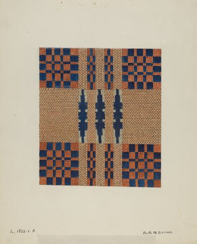 Takaró részlet alkotó: Ruth M. Barnes