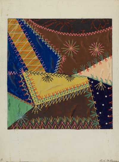 Őrült paplan, c. 1940. alkotó: Ruth M Barnes