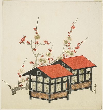 Madárházak és szilva ág alkotó: Ryuryukyo Shinsai