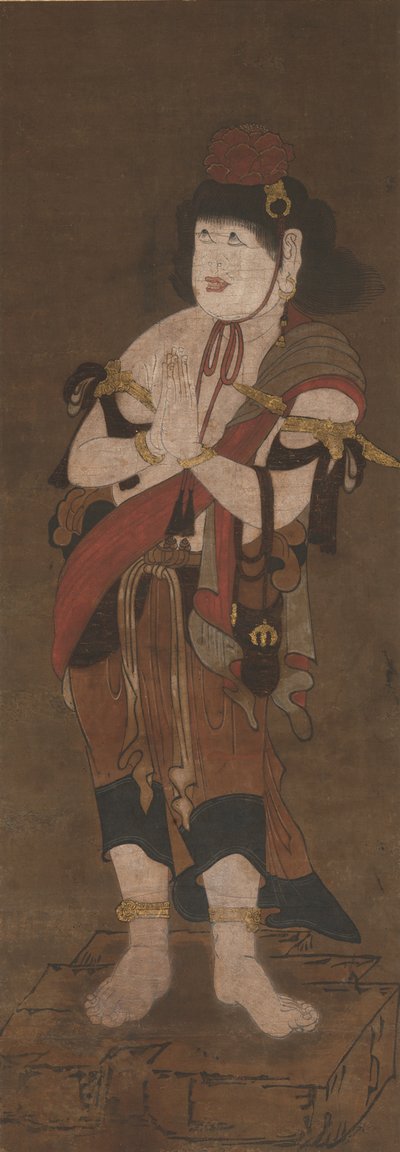 Fudo Myoo kísérője, 14. század alkotó: Ryushu Shutaku