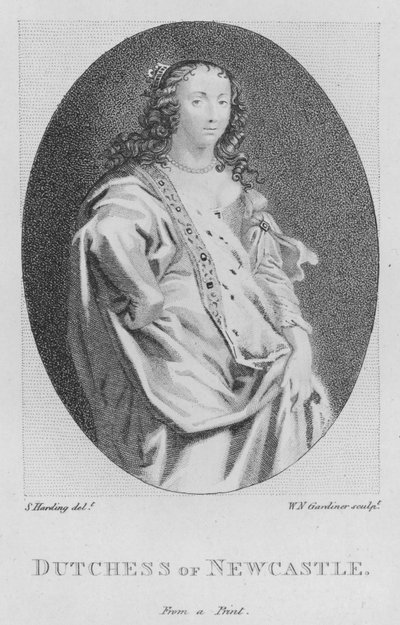 Newcastle hercegné (metszet) alkotó: S. (after) Harding