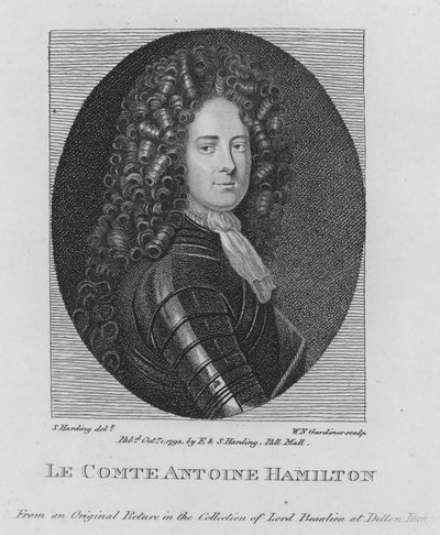 Antoine Hamilton gróf (metszet) alkotó: S. (after) Harding