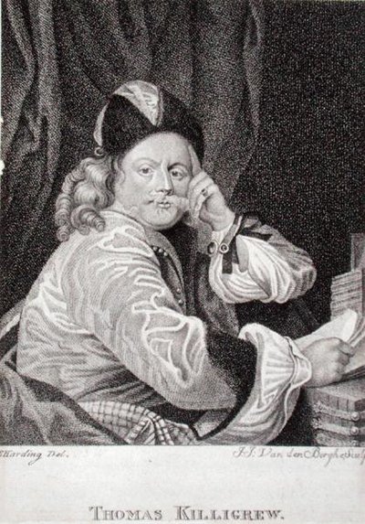 Thomas Killigrew (1612-83), metszett J.J. Van den Bergh (metszet) alkotó: S. (after) Harding