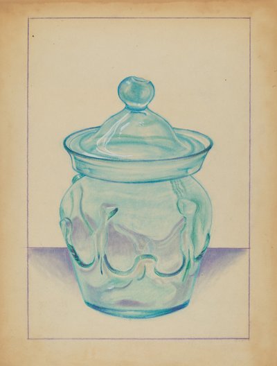 Üvegtartály alkotó: S. Brodsky