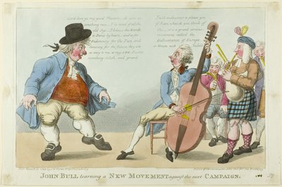 John Bull egy új mozgalom megtanulása alkotó: S. W. Fores