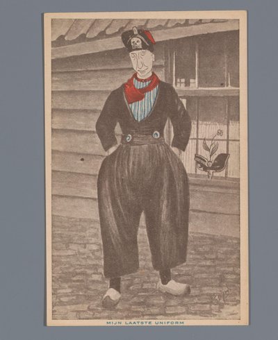 Az utolsó egyenruhám (cím a tárgyon) alkotó: S. de Jongh