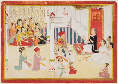 Svetambara Jain tanári oktatás, c. 1750-60. alkotó: Sahib Ram