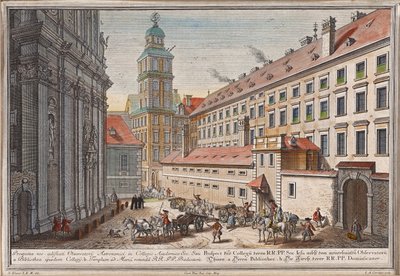A Domonkos templom a postgasse-i csillagvizsgálóval alkotó: Salomon Kleiner