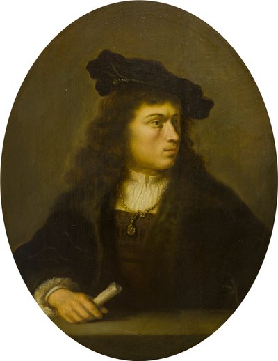 Egy ismeretlen férfi portréja, 1629-56 körül (olaj, tábla) alkotó: Salomon Koninck