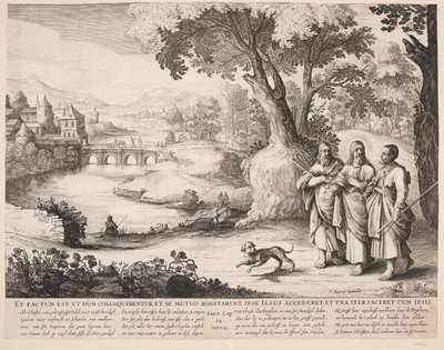 Zarándokok Emmausba alkotó: Salomon Savery