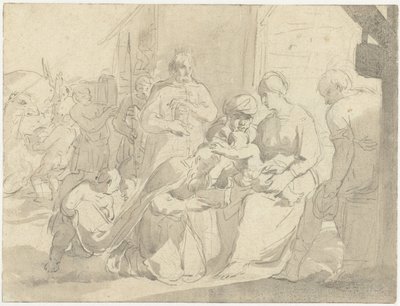A királyok imádása alkotó: Salomon de Bray (attributed to)