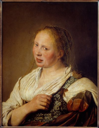 Portré egy fiatal flamand parasztról, Solomon de Bray festménye (1597-1664) alkotó: Salomon de Bray