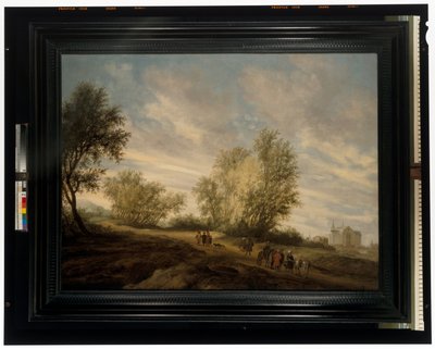 Erdős táj és József megmentve a kútból alkotó: Salomon van Ruisdael or Ruysdael