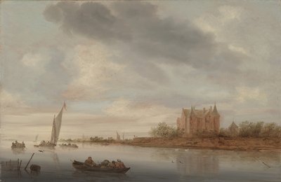 Kastély a folyón, 1644 alkotó: Salomon van Ruisdael or Ruysdael