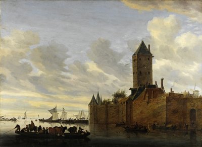 Folyótorkolat Erődített Várossal alkotó: Salomon van Ruisdael or Ruysdael