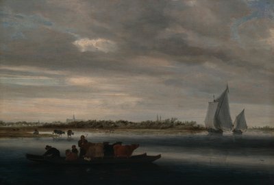 Alkmaar kilátása alkotó: Salomon van Ruysdael