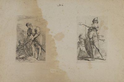 (figura sorozat) Nehéz kötelet tartó férfi alkotó: Salvator Rosa