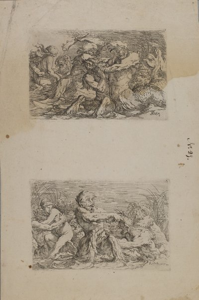 (Figurine Series) River Gods Battling (Folyami istenek harca) alkotó: Salvator Rosa