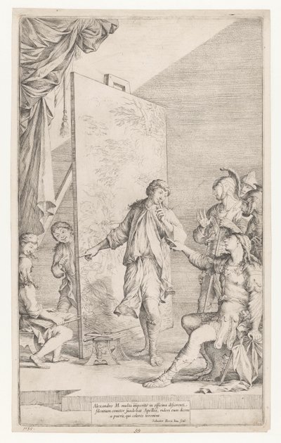 Nagy Sándor Apelles műtermében alkotó: Salvator Rosa