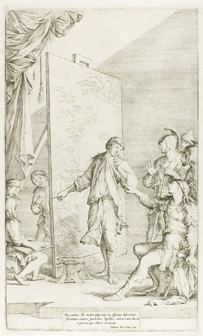 Sándor az Apelles Stúdióban alkotó: Salvator Rosa