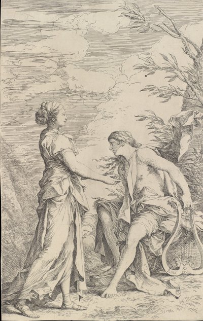 Apollo és a Kumai Szibilla, kb. 1661. alkotó: Salvator Rosa