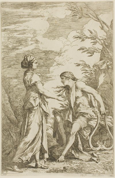 Apollo és a kümei Sybil alkotó: Salvator Rosa