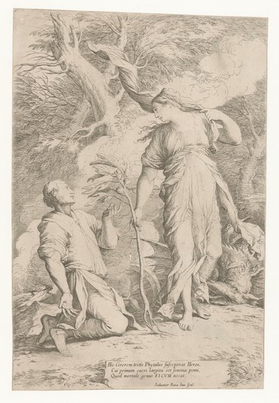 Ceres és Phytalus alkotó: Salvator Rosa