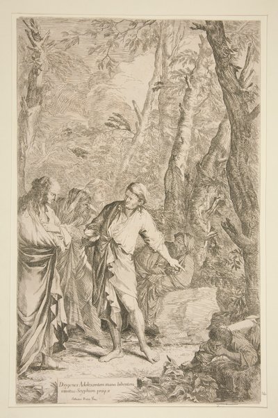 Diogenes alkotó: Salvator Rosa