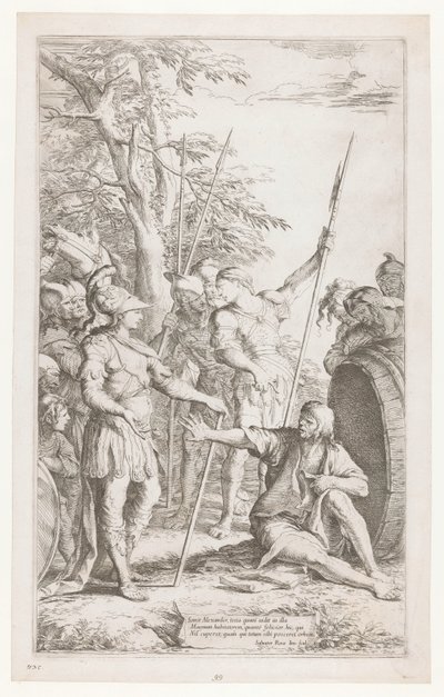 Diogenész arra kéri Sándort, hogy ne álljon a fényében alkotó: Salvator Rosa