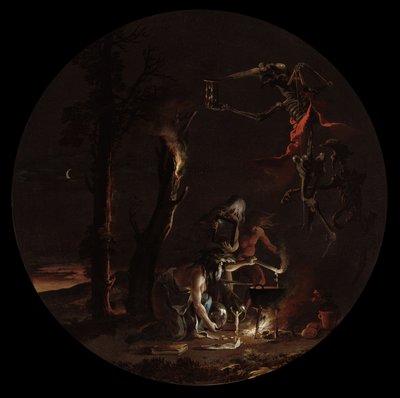 A boszorkányság jelenetei: Este, c. 1645-1649. alkotó: Salvator Rosa