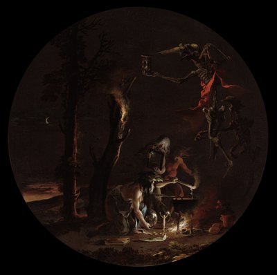 A boszorkányság jelenetei: 1645-49 körül (olaj, vászon). alkotó: Salvator Rosa