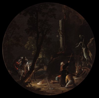 A boszorkányság jelenetei: 1645-49 körül (olaj, vászon). alkotó: Salvator Rosa