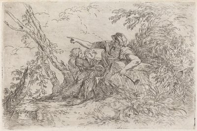 Pásztor a tájban alkotó: Salvator Rosa