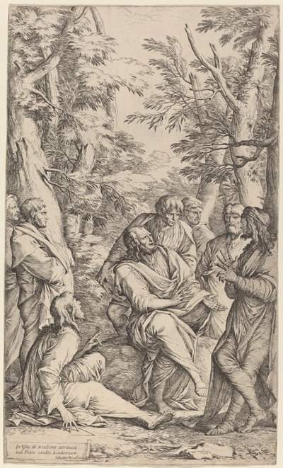Platón Akadémia alkotó: Salvator Rosa