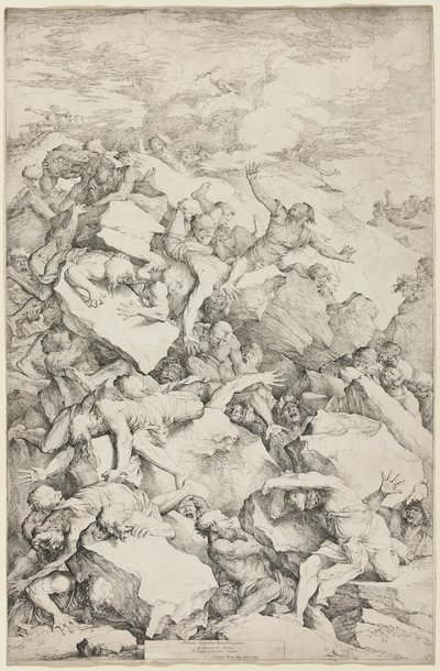 Az óriások bukása alkotó: Salvator Rosa