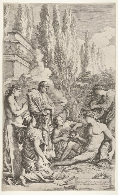 Salvator Rosa géniusza, kb. 1662. alkotó: Salvator Rosa